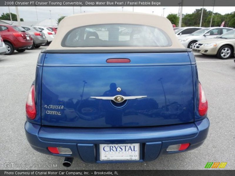 Deep Water Blue Pearl / Pastel Pebble Beige 2008 Chrysler PT Cruiser Touring Convertible