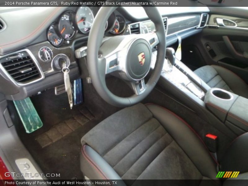 GTS Black Leather/Alcantara w/Carmine Red Interior - 2014 Panamera GTS 