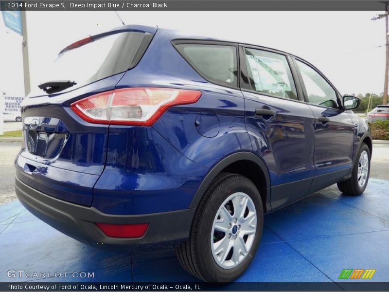 Deep Impact Blue / Charcoal Black 2014 Ford Escape S