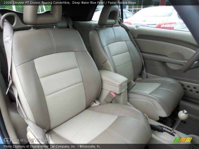 Deep Water Blue Pearl / Pastel Pebble Beige 2008 Chrysler PT Cruiser Touring Convertible