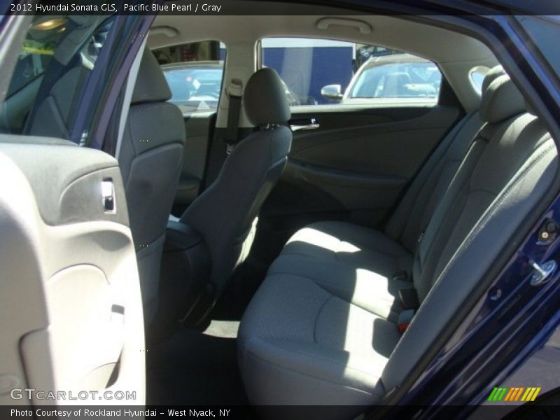 Pacific Blue Pearl / Gray 2012 Hyundai Sonata GLS