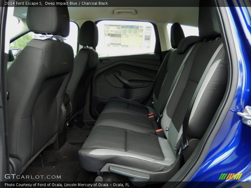 Deep Impact Blue / Charcoal Black 2014 Ford Escape S