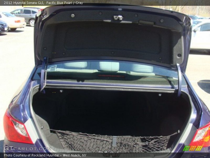 Pacific Blue Pearl / Gray 2012 Hyundai Sonata GLS
