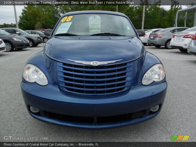 Deep Water Blue Pearl / Pastel Pebble Beige 2008 Chrysler PT Cruiser Touring Convertible