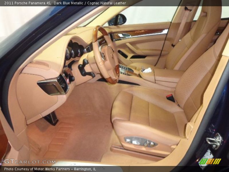 Dark Blue Metallic / Cognac Natural Leather 2011 Porsche Panamera 4S