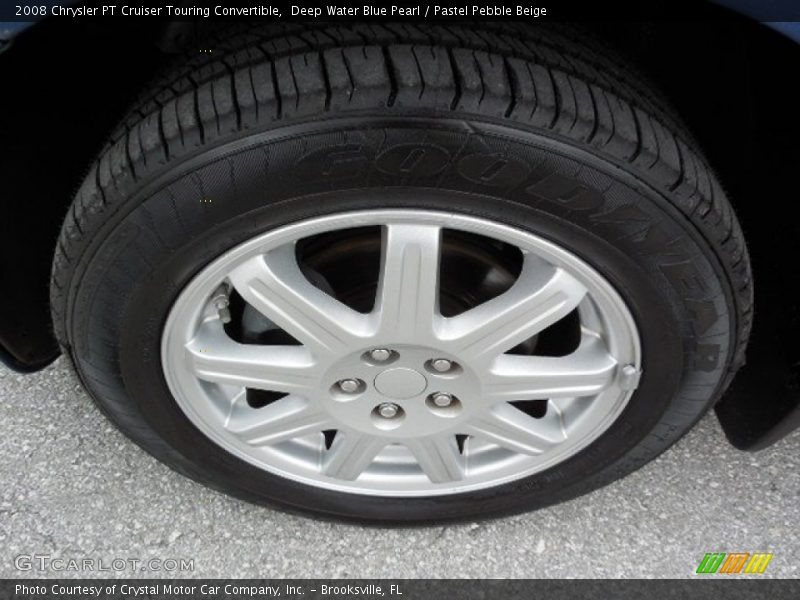 Deep Water Blue Pearl / Pastel Pebble Beige 2008 Chrysler PT Cruiser Touring Convertible