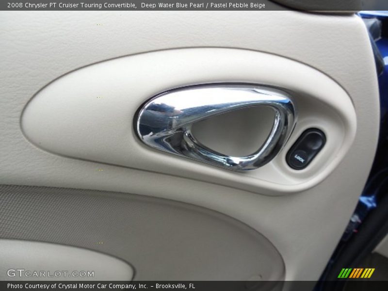 Deep Water Blue Pearl / Pastel Pebble Beige 2008 Chrysler PT Cruiser Touring Convertible