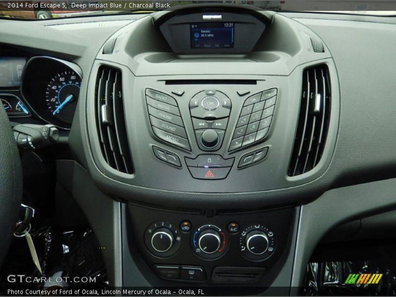 Deep Impact Blue / Charcoal Black 2014 Ford Escape S