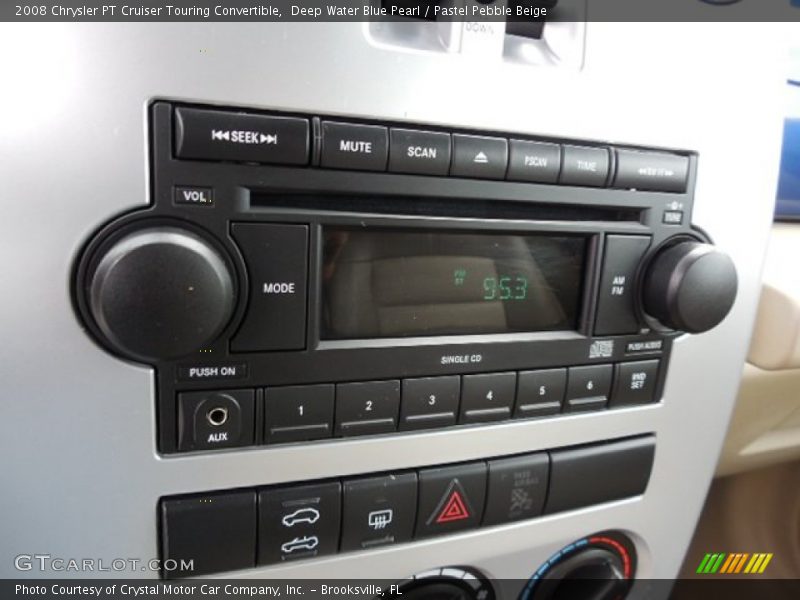 Deep Water Blue Pearl / Pastel Pebble Beige 2008 Chrysler PT Cruiser Touring Convertible