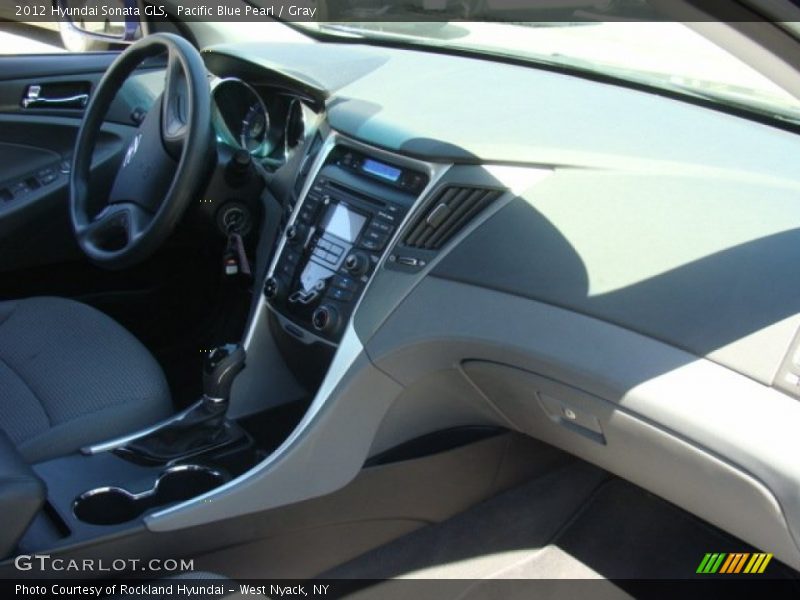 Pacific Blue Pearl / Gray 2012 Hyundai Sonata GLS