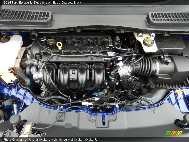 Deep Impact Blue / Charcoal Black 2014 Ford Escape S