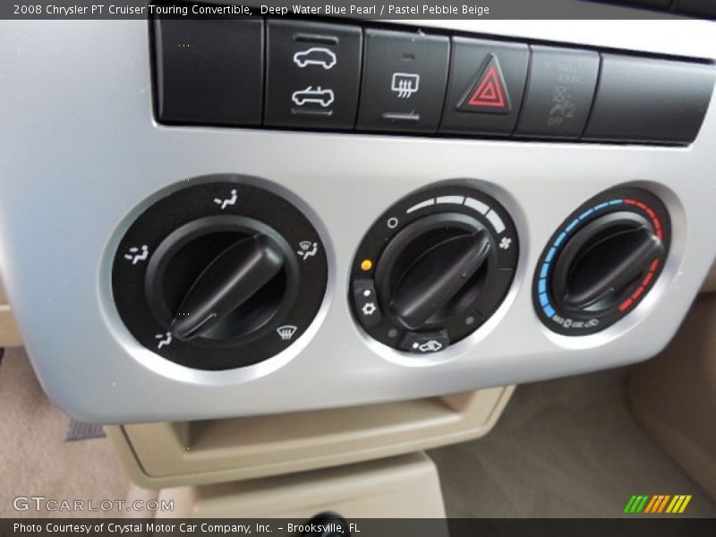 Deep Water Blue Pearl / Pastel Pebble Beige 2008 Chrysler PT Cruiser Touring Convertible
