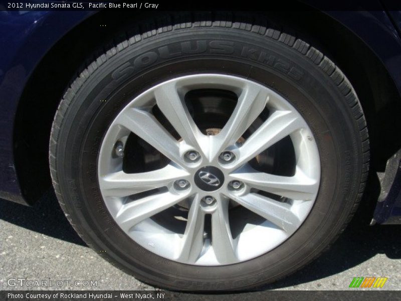 Pacific Blue Pearl / Gray 2012 Hyundai Sonata GLS