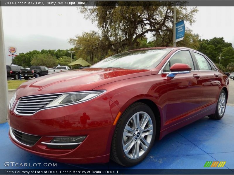 Ruby Red / Light Dune 2014 Lincoln MKZ FWD