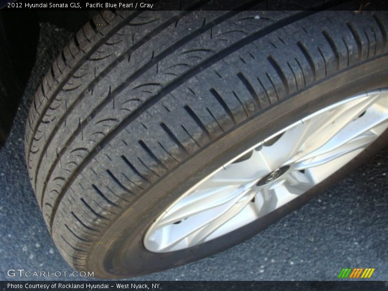 Pacific Blue Pearl / Gray 2012 Hyundai Sonata GLS