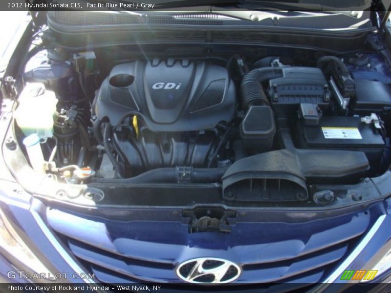 Pacific Blue Pearl / Gray 2012 Hyundai Sonata GLS