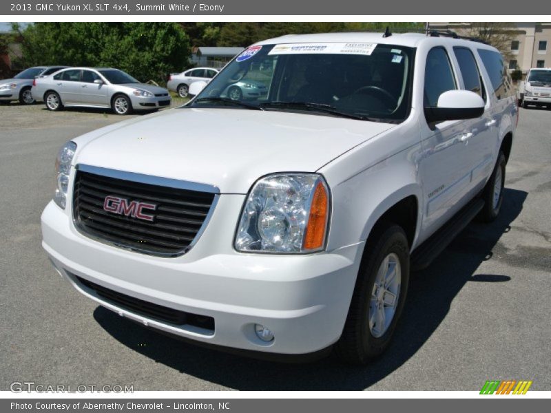 Summit White / Ebony 2013 GMC Yukon XL SLT 4x4