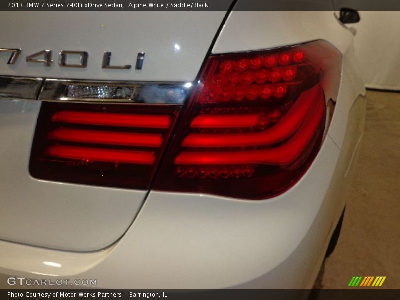Alpine White / Saddle/Black 2013 BMW 7 Series 740Li xDrive Sedan