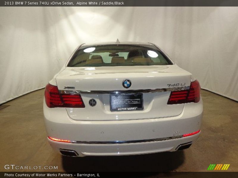 Alpine White / Saddle/Black 2013 BMW 7 Series 740Li xDrive Sedan