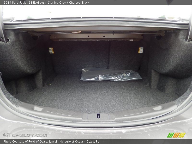 Sterling Gray / Charcoal Black 2014 Ford Fusion SE EcoBoost