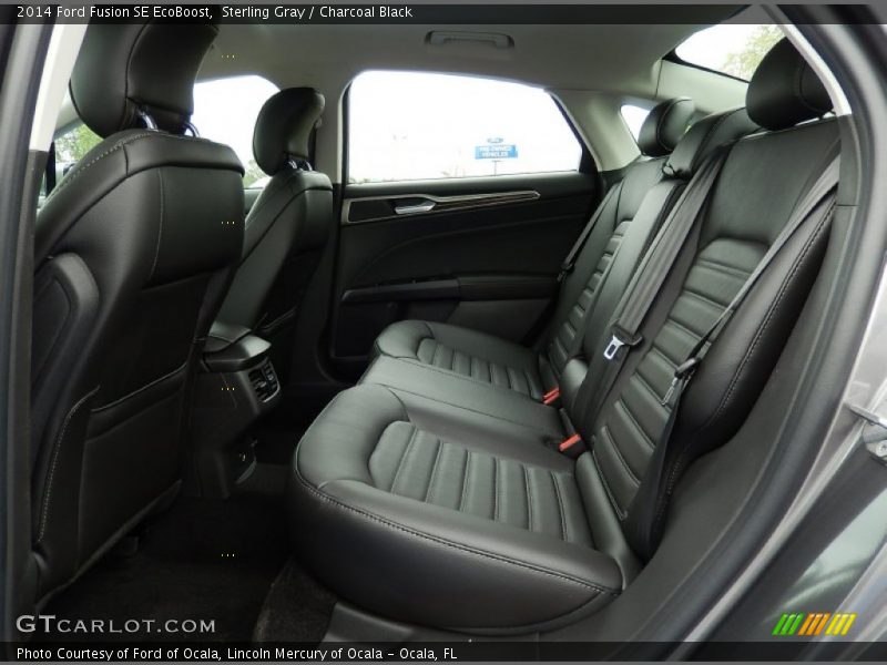 Sterling Gray / Charcoal Black 2014 Ford Fusion SE EcoBoost