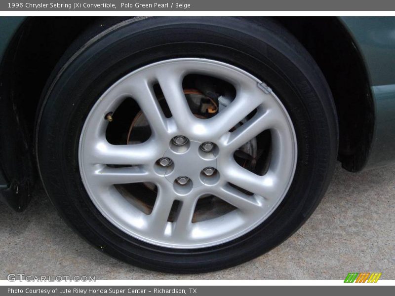 Polo Green Pearl / Beige 1996 Chrysler Sebring JXi Convertible