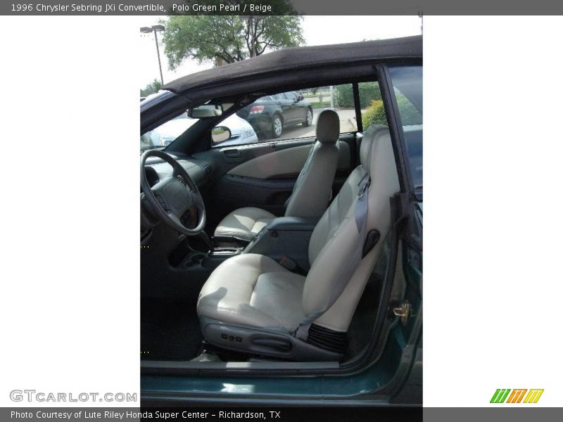 Polo Green Pearl / Beige 1996 Chrysler Sebring JXi Convertible