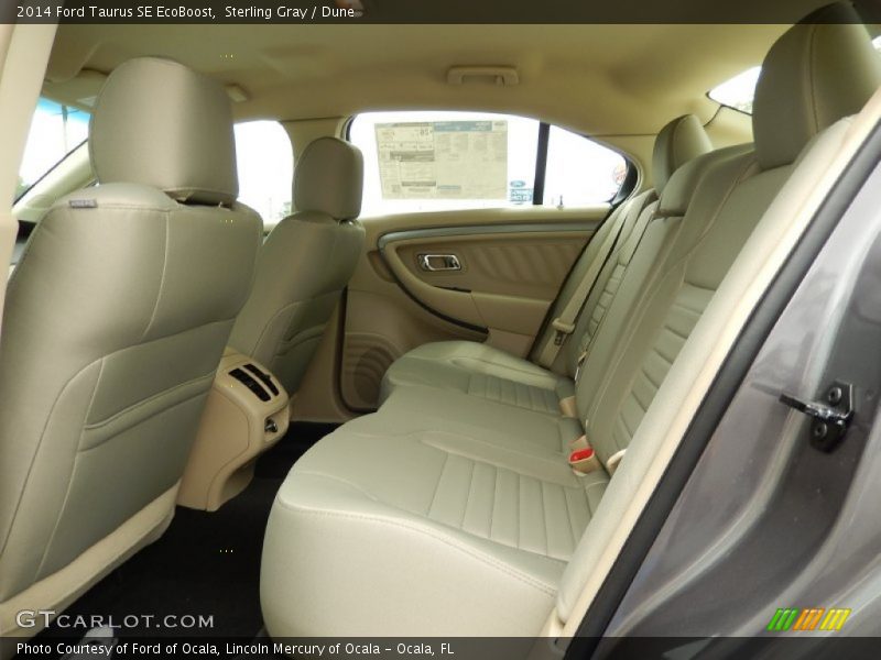 Rear Seat of 2014 Taurus SE EcoBoost