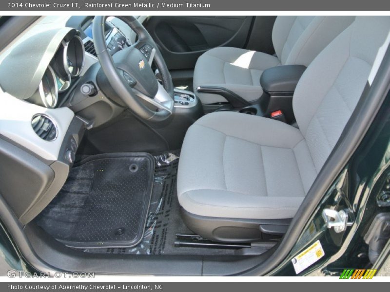 Rainforest Green Metallic / Medium Titanium 2014 Chevrolet Cruze LT