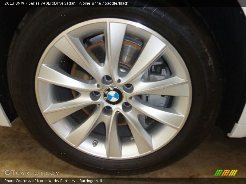 Alpine White / Saddle/Black 2013 BMW 7 Series 740Li xDrive Sedan