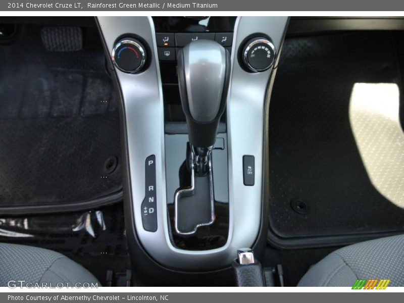 Rainforest Green Metallic / Medium Titanium 2014 Chevrolet Cruze LT
