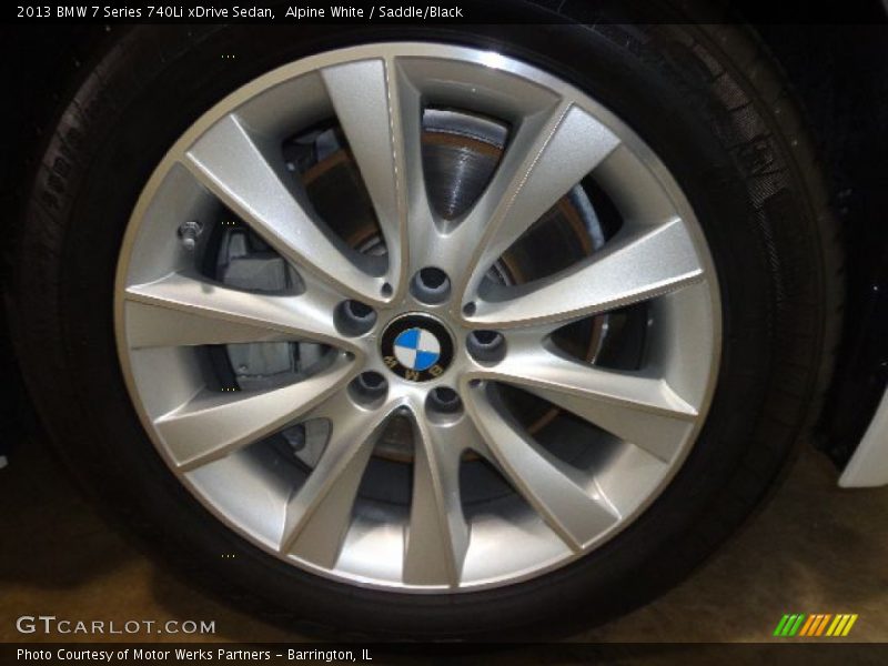 Alpine White / Saddle/Black 2013 BMW 7 Series 740Li xDrive Sedan