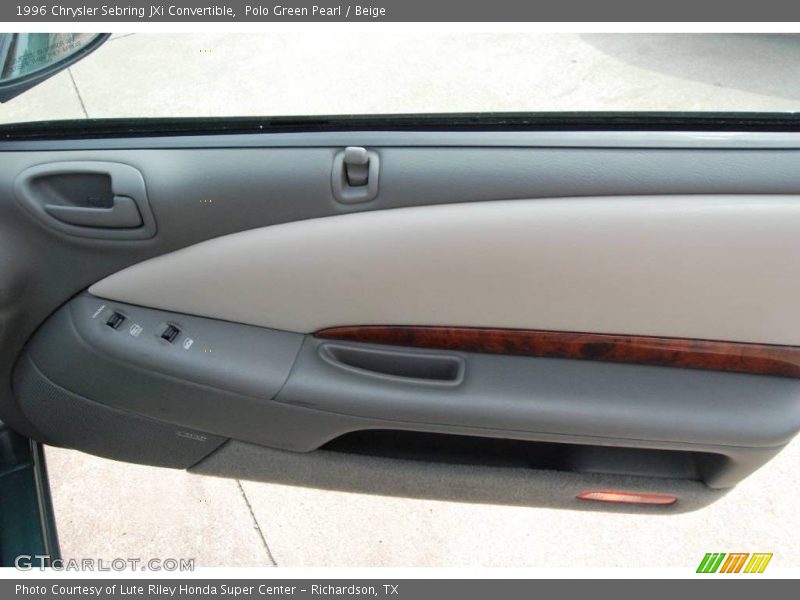 Polo Green Pearl / Beige 1996 Chrysler Sebring JXi Convertible