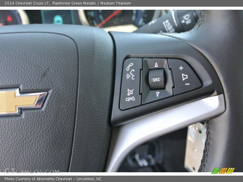 Rainforest Green Metallic / Medium Titanium 2014 Chevrolet Cruze LT