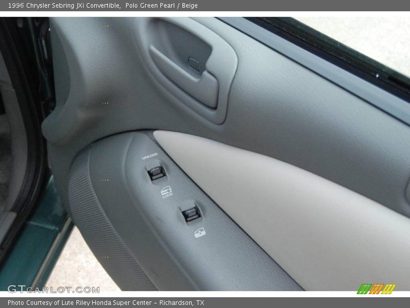 Polo Green Pearl / Beige 1996 Chrysler Sebring JXi Convertible