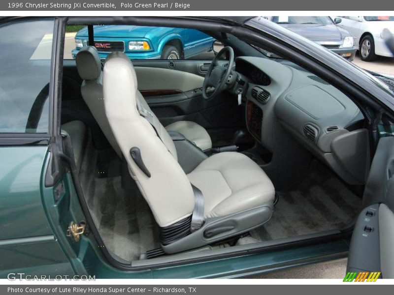Polo Green Pearl / Beige 1996 Chrysler Sebring JXi Convertible