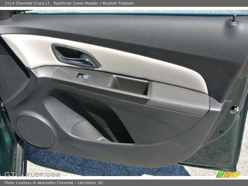 Rainforest Green Metallic / Medium Titanium 2014 Chevrolet Cruze LT