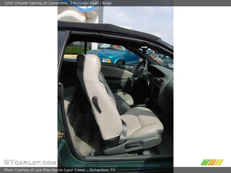 Polo Green Pearl / Beige 1996 Chrysler Sebring JXi Convertible