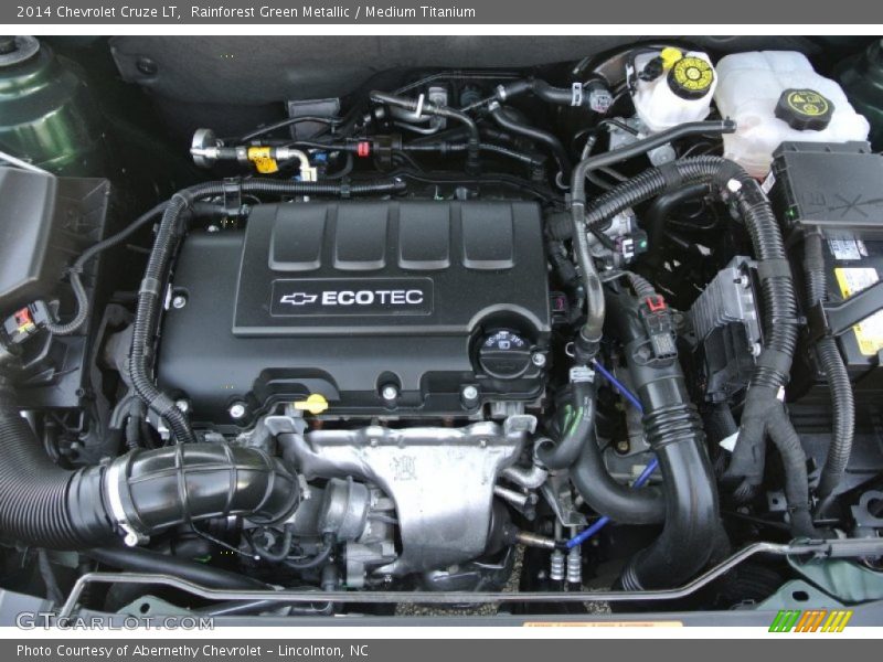 Rainforest Green Metallic / Medium Titanium 2014 Chevrolet Cruze LT