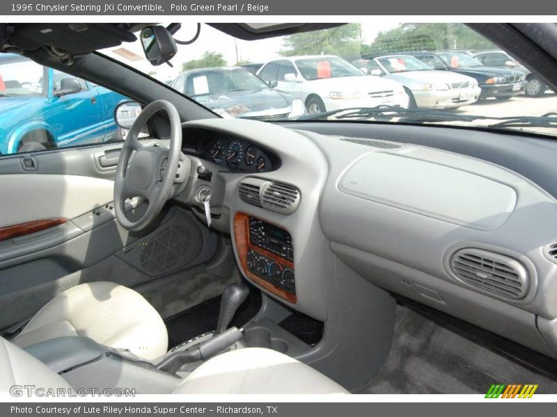 Polo Green Pearl / Beige 1996 Chrysler Sebring JXi Convertible
