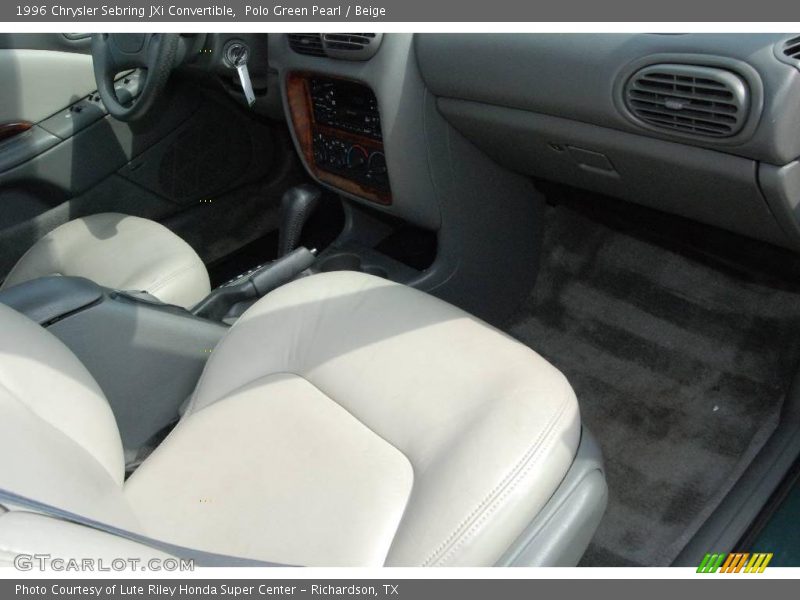 Polo Green Pearl / Beige 1996 Chrysler Sebring JXi Convertible