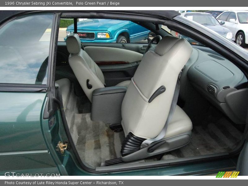 Polo Green Pearl / Beige 1996 Chrysler Sebring JXi Convertible