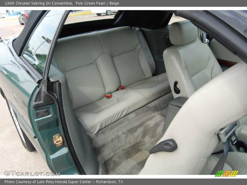 Polo Green Pearl / Beige 1996 Chrysler Sebring JXi Convertible