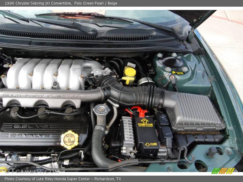Polo Green Pearl / Beige 1996 Chrysler Sebring JXi Convertible