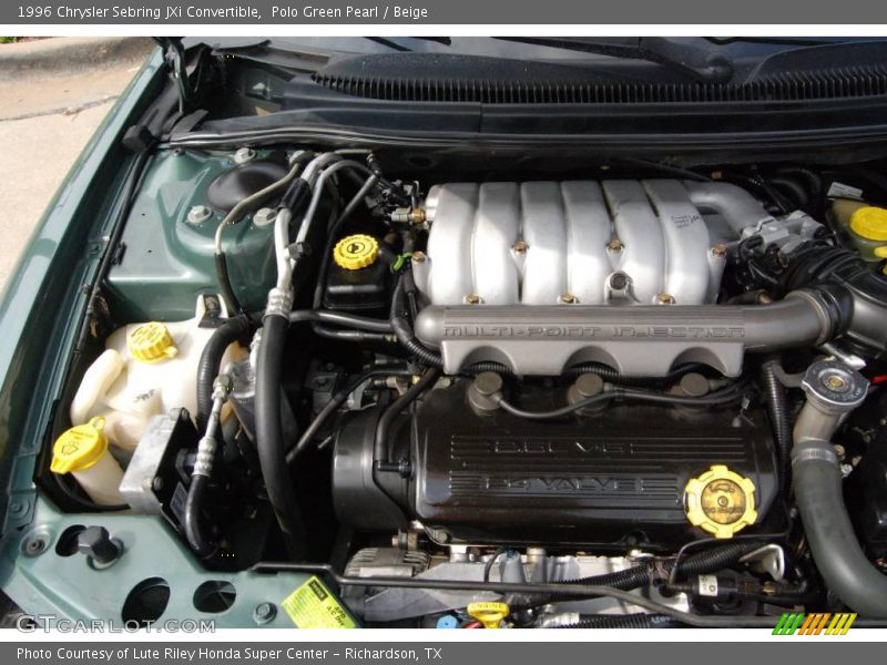 Polo Green Pearl / Beige 1996 Chrysler Sebring JXi Convertible