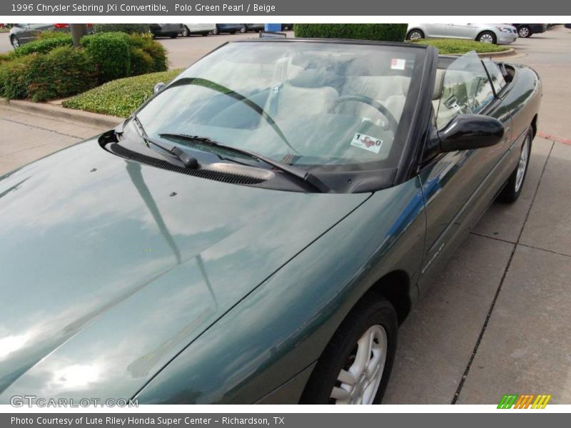 Polo Green Pearl / Beige 1996 Chrysler Sebring JXi Convertible