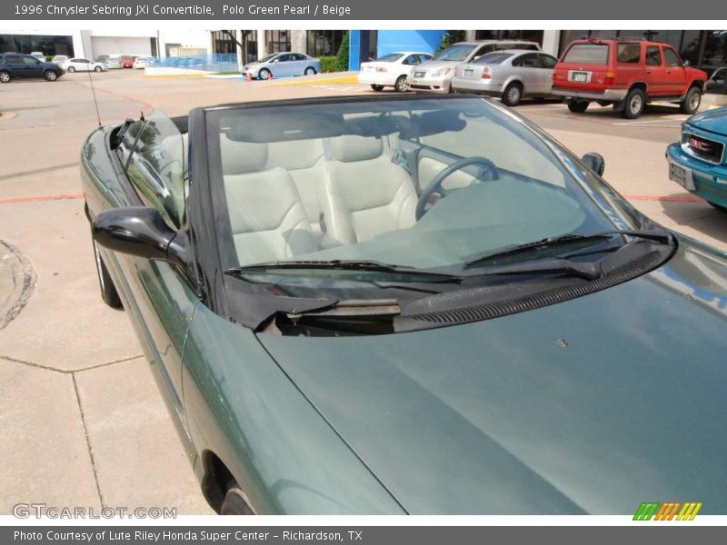 Polo Green Pearl / Beige 1996 Chrysler Sebring JXi Convertible