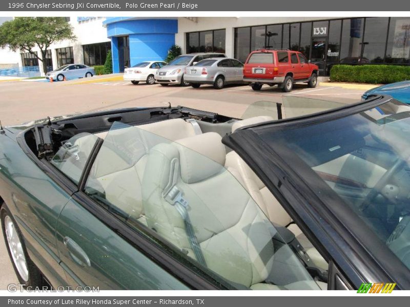 Polo Green Pearl / Beige 1996 Chrysler Sebring JXi Convertible