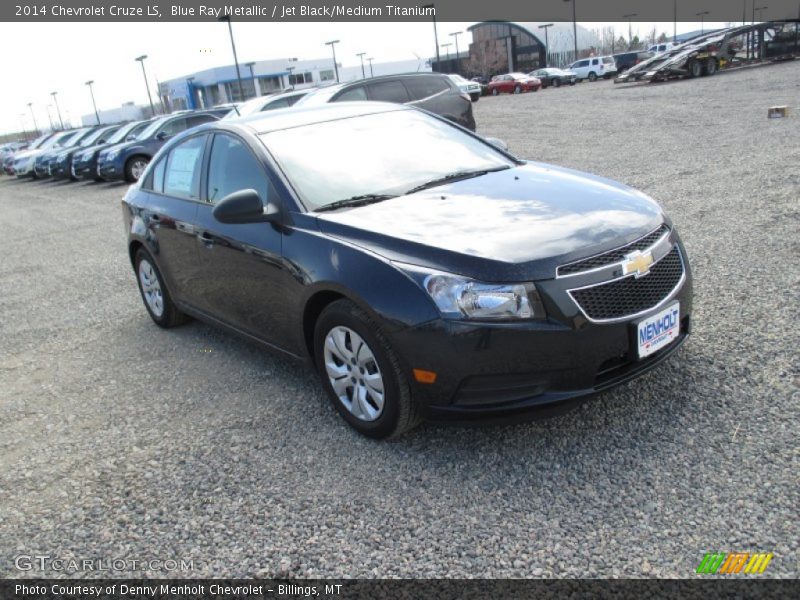 Blue Ray Metallic / Jet Black/Medium Titanium 2014 Chevrolet Cruze LS