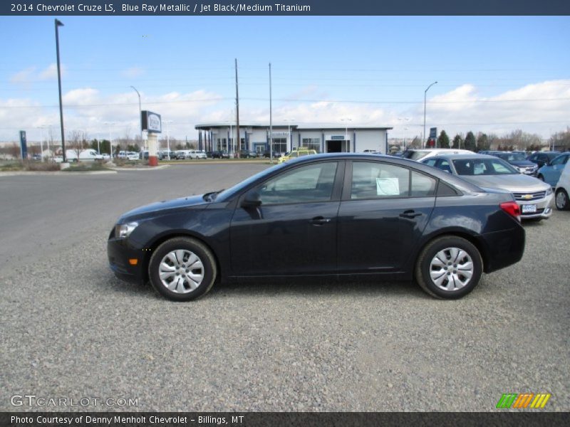 Blue Ray Metallic / Jet Black/Medium Titanium 2014 Chevrolet Cruze LS